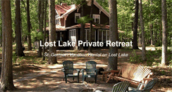 Desktop Screenshot of lostlakeprivateretreat.com