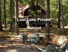 Tablet Screenshot of lostlakeprivateretreat.com